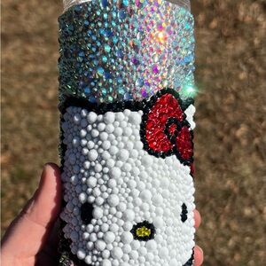 Hello Kitty Sparkling Rhinestone Tumbler - Red and White